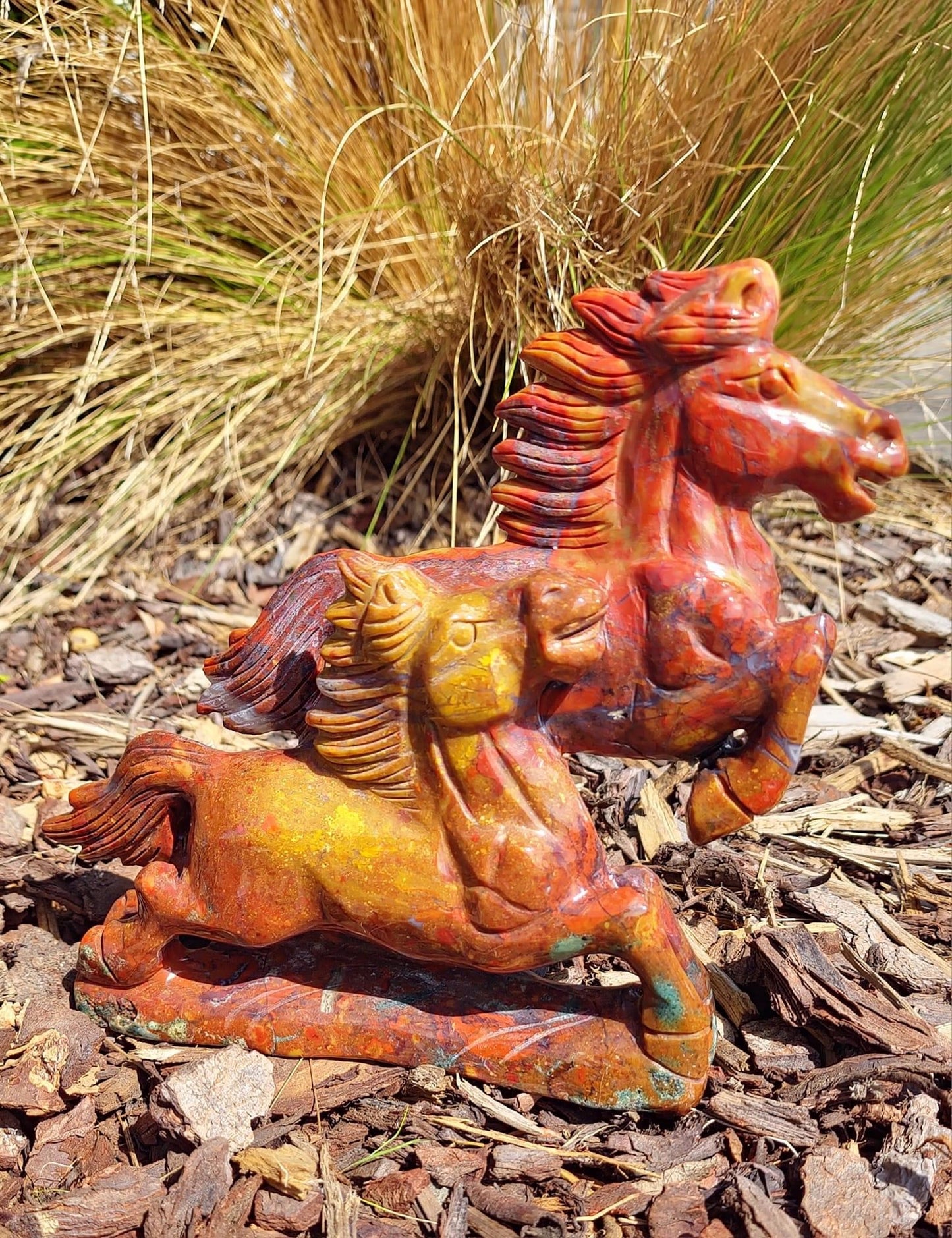 Ocean Jasper Horses (1494g)