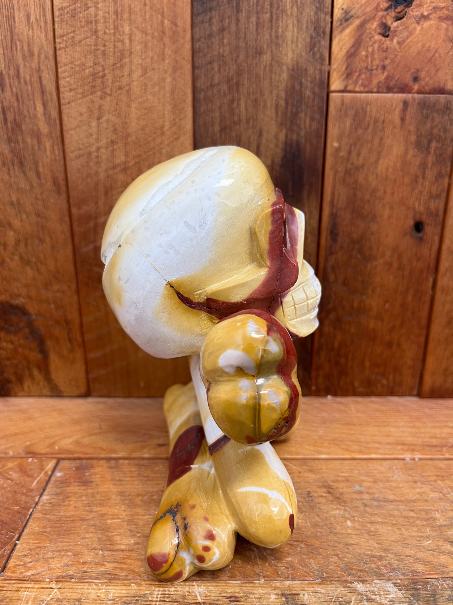 Mookaite Skull and Crossbones (1201g)