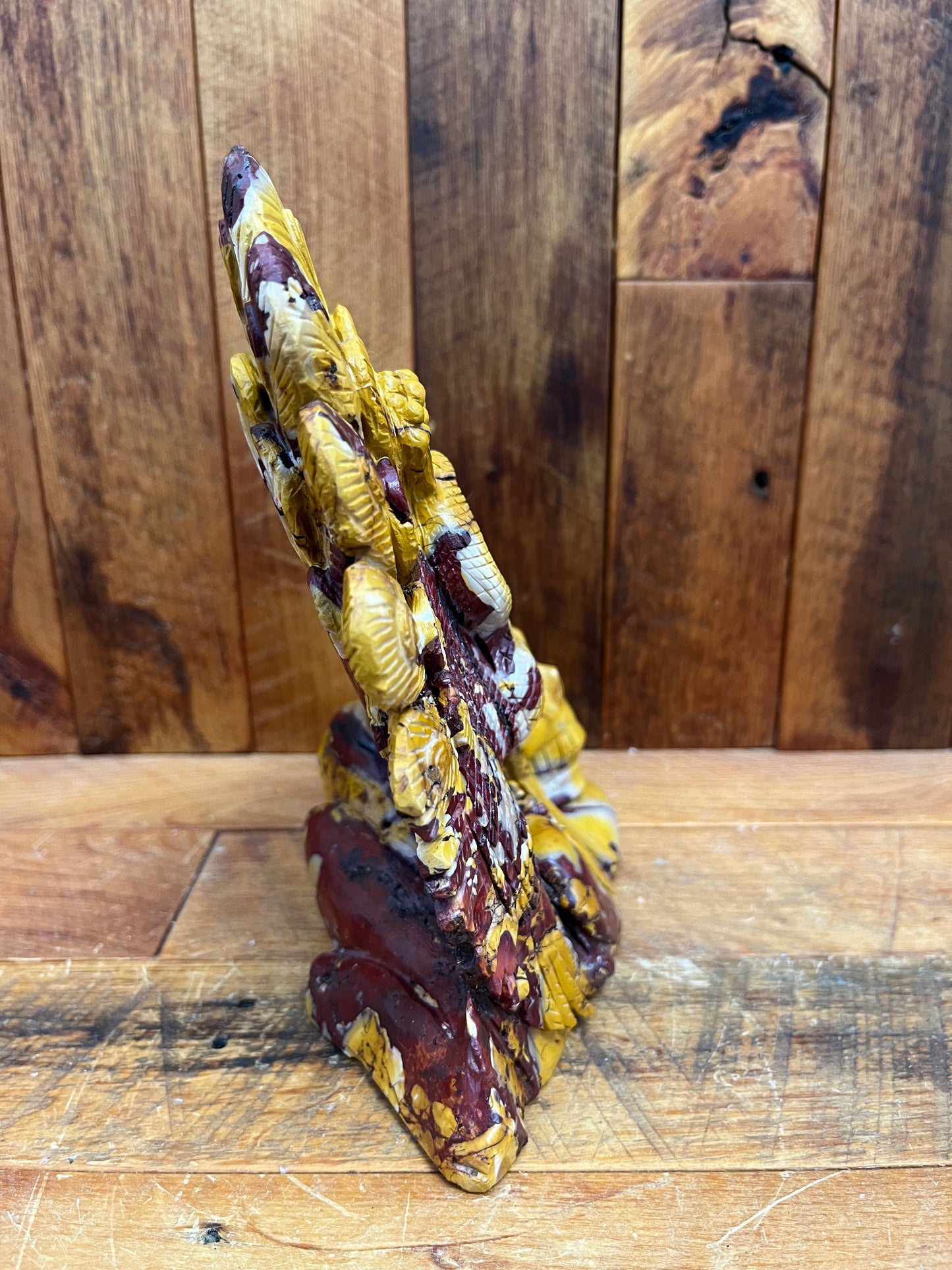 Mookaite Peacock with Skull (1867g)