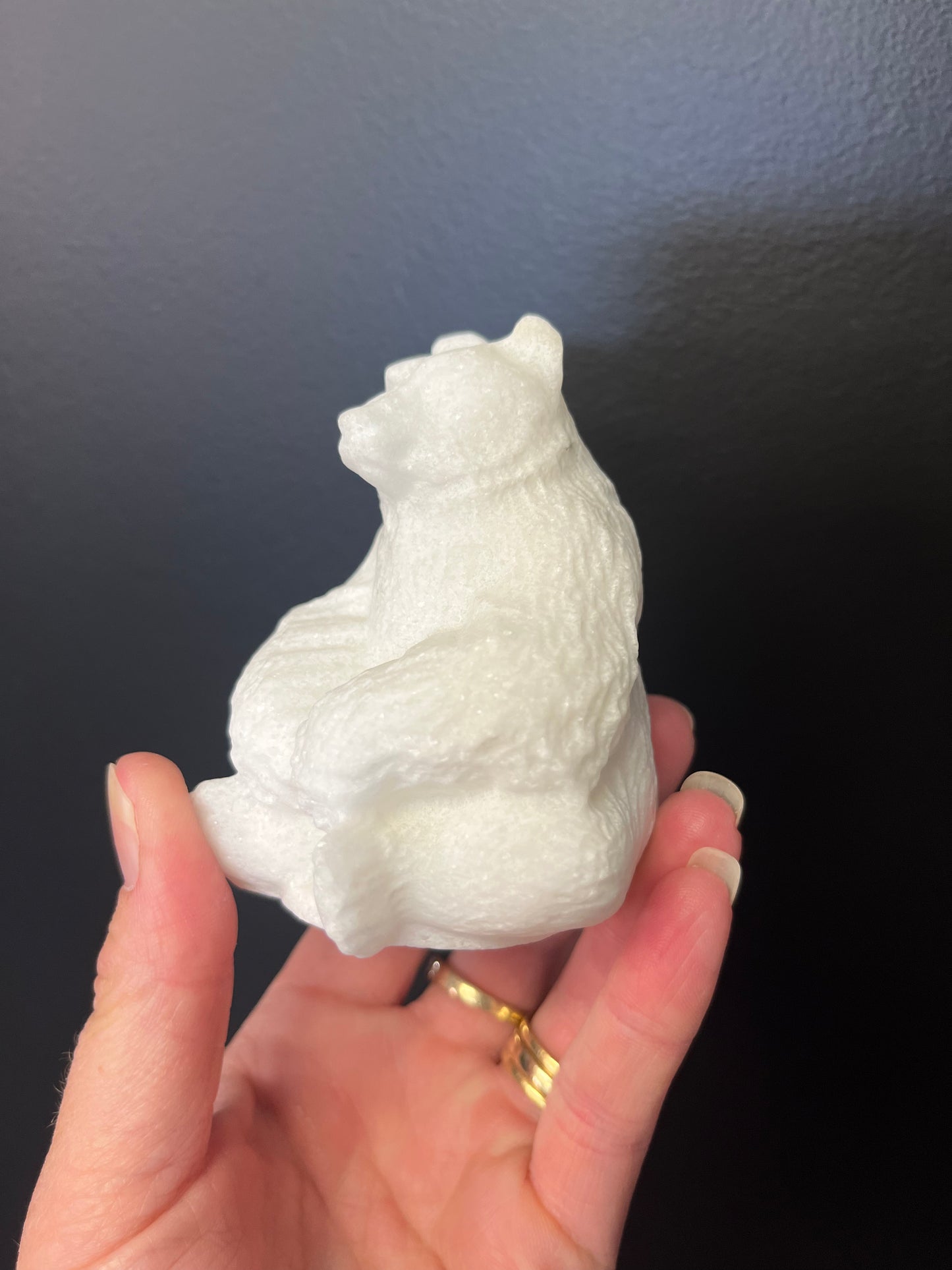 White Jade Polar Bear (340g)