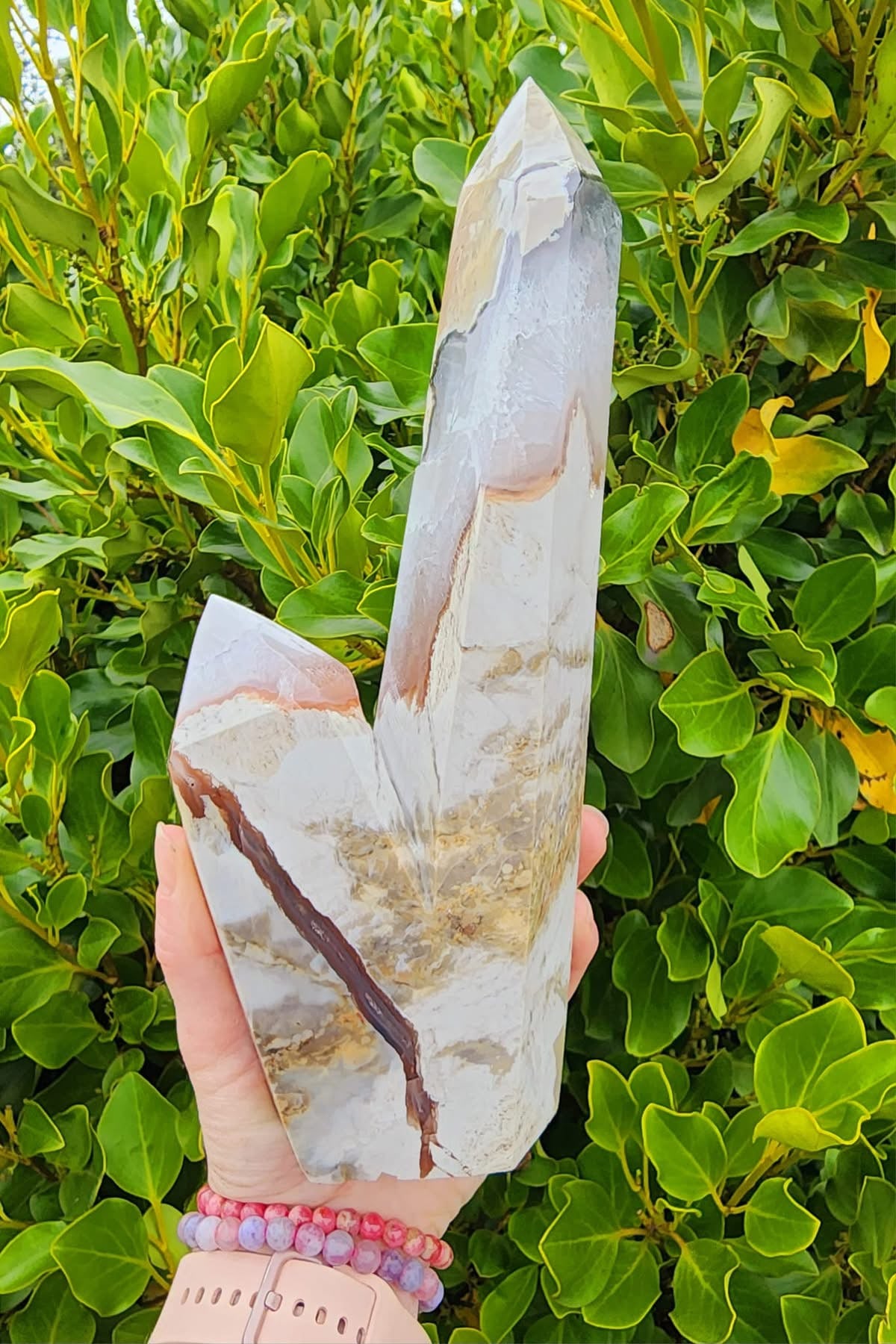 Volcano Agate Double Tower (1279g)