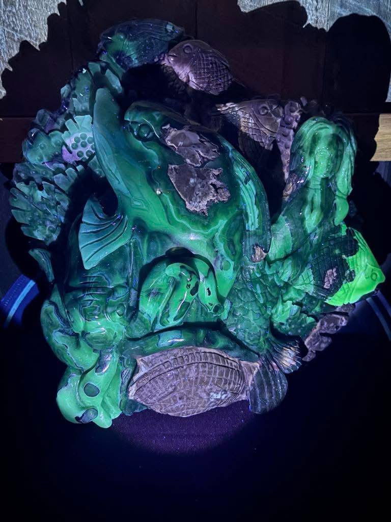 Volcano Agate Carving (9482g)