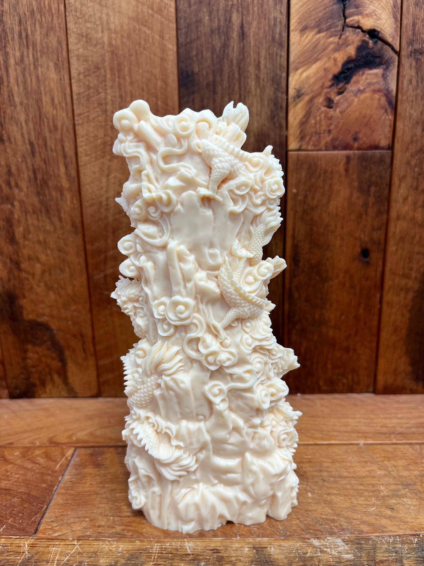 Ivory Nut Guanyin with Dragon (558g)