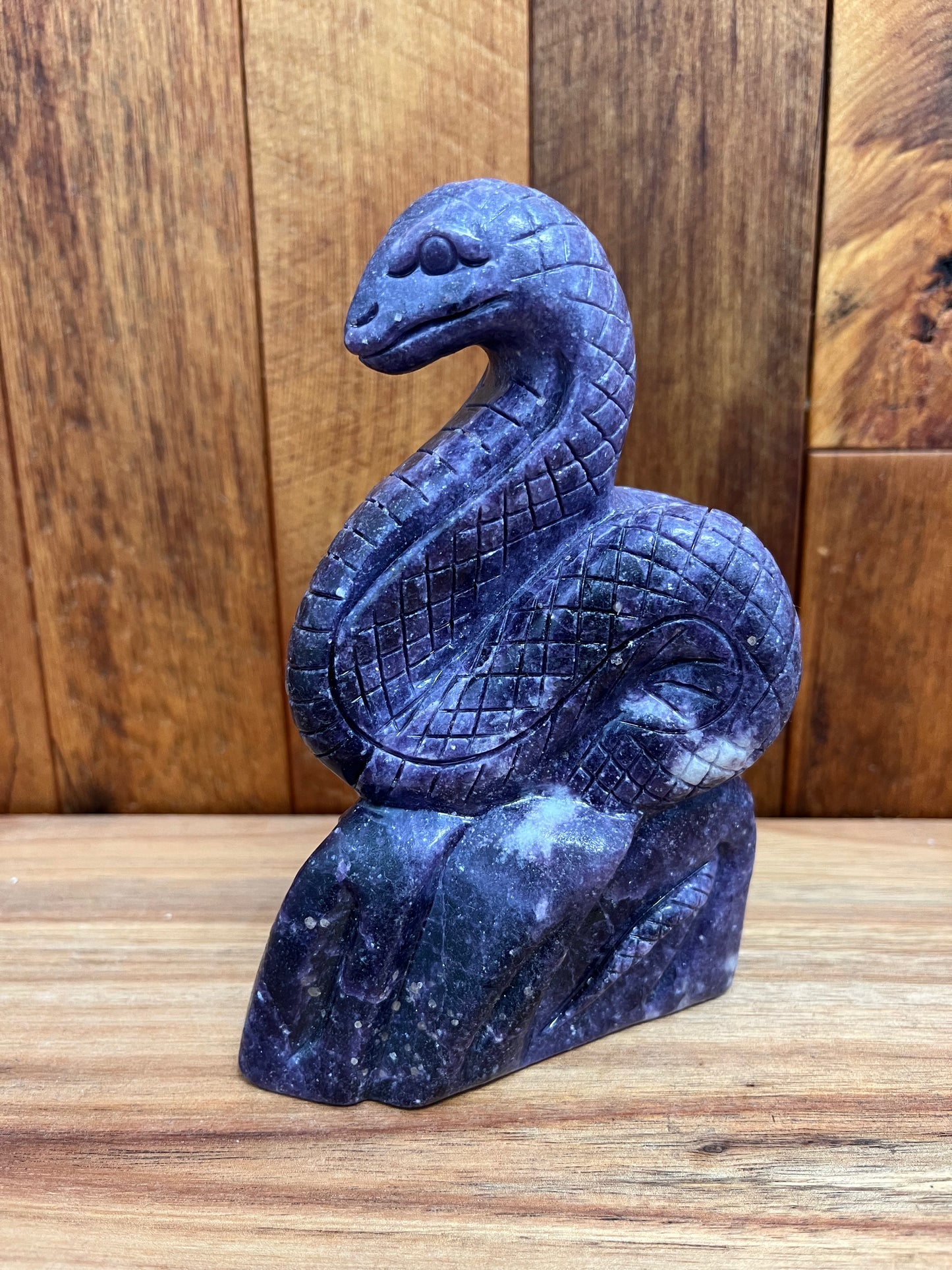 Lepidolite Snake (706g)