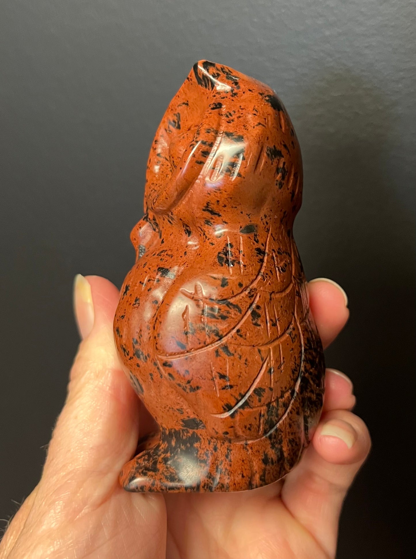 Mahogany Obsidian Owl (297g)