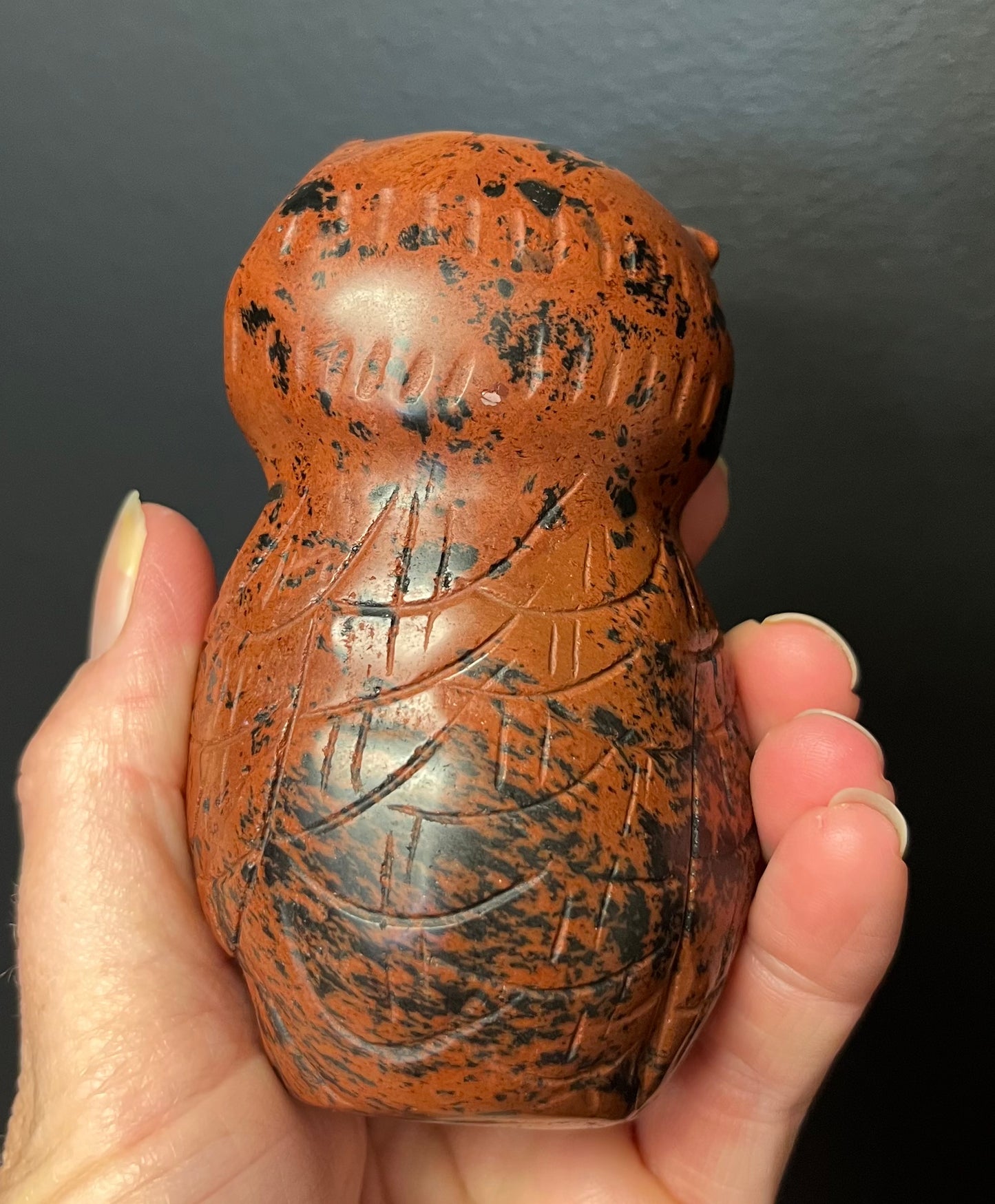 Mahogany Obsidian Owl (297g)