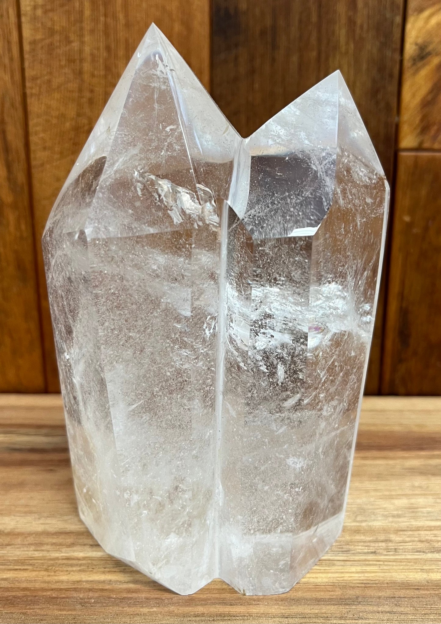 Clear Quartz Double Tower (795g)