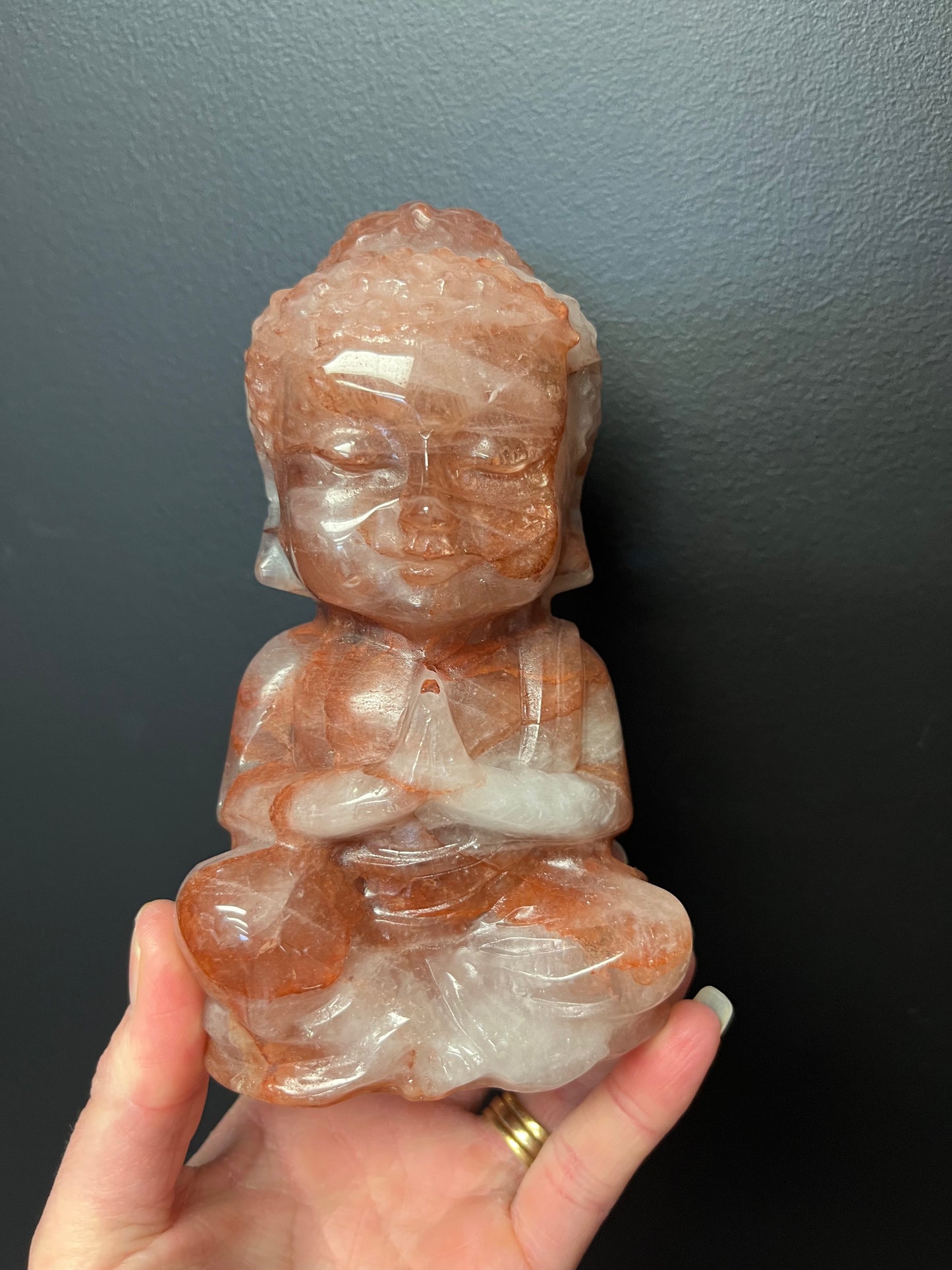 Fire Quartz Buddha (1017g)
