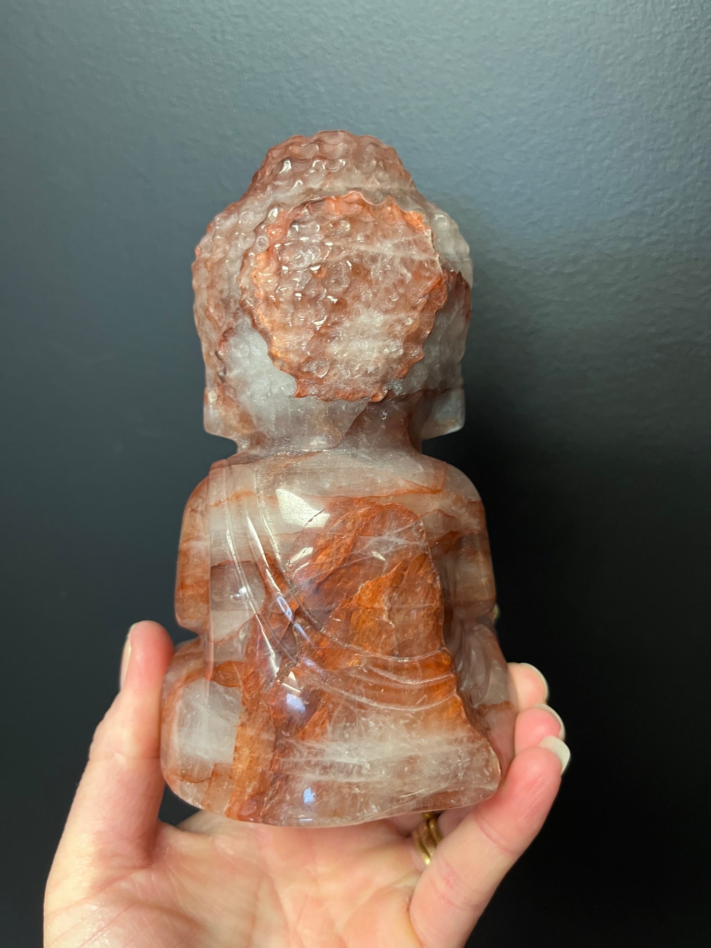Fire Quartz Buddha (1017g)