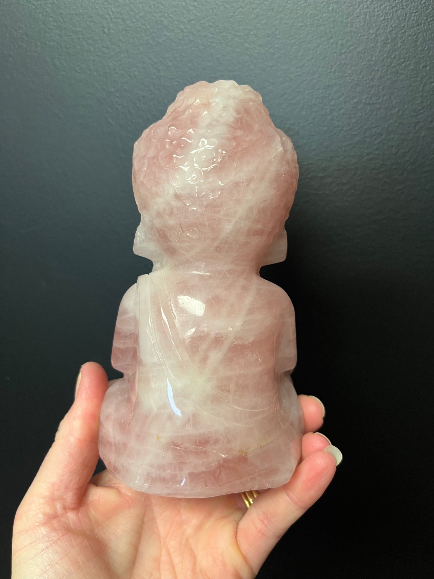 Rose Quartz Buddha (991g)