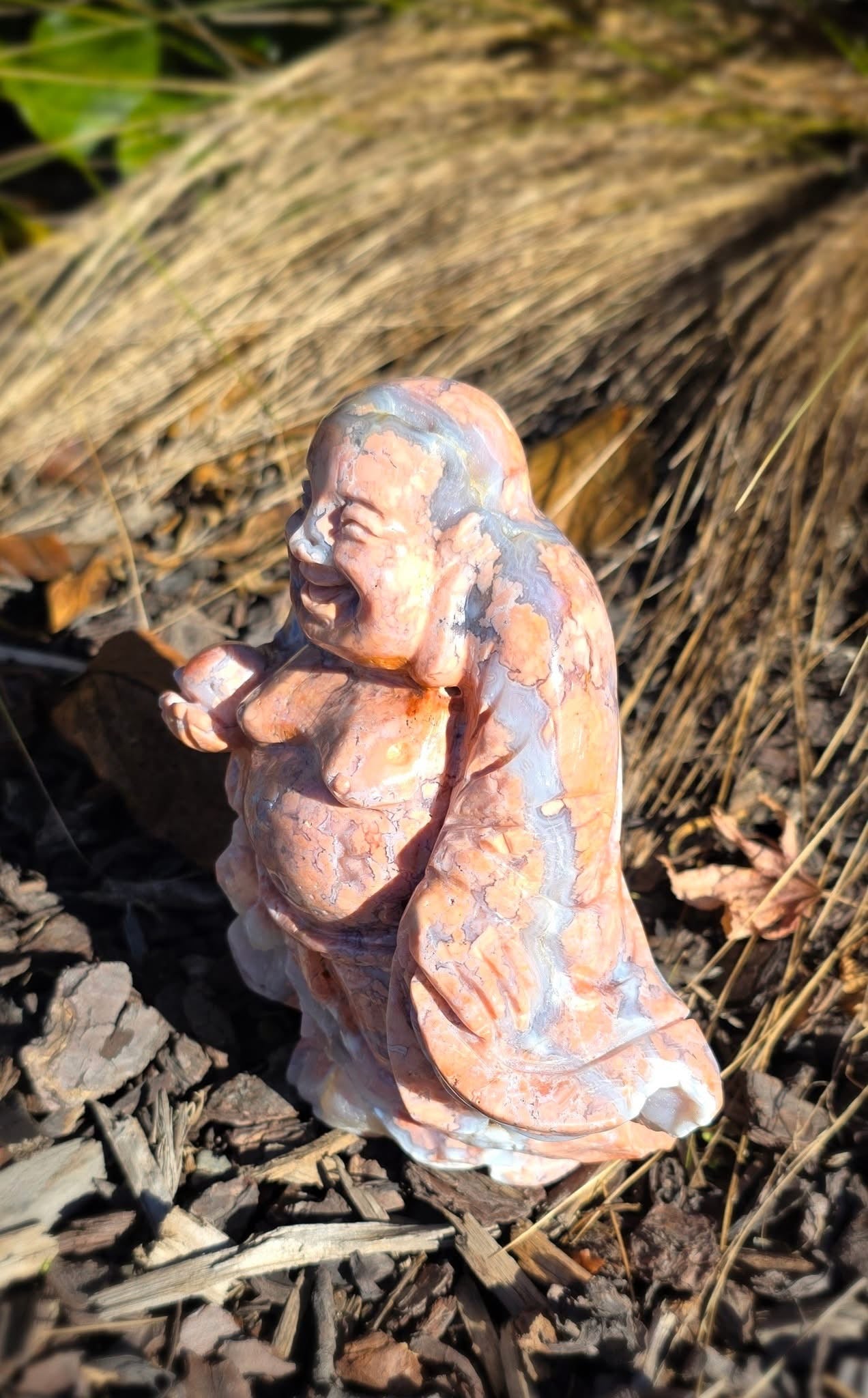 Pink Agate Buddha (1597g)