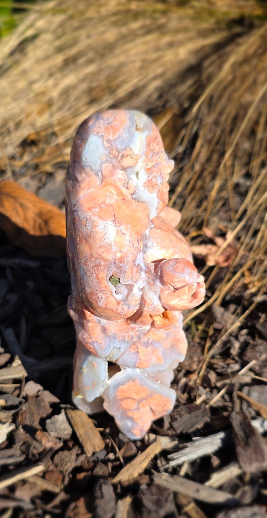 Pink Agate Buddha (1597g)