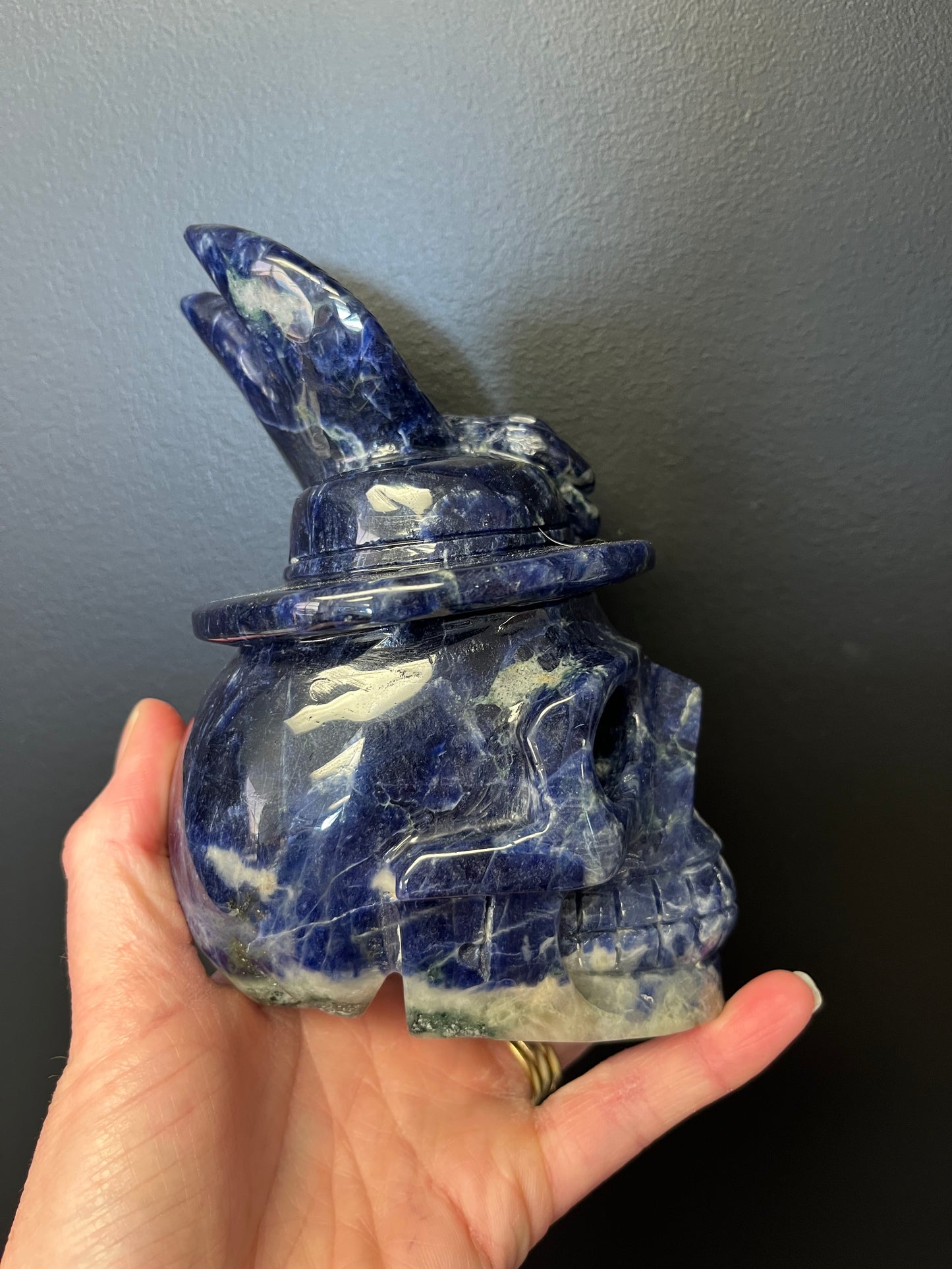 Sodalite Skull (975g)