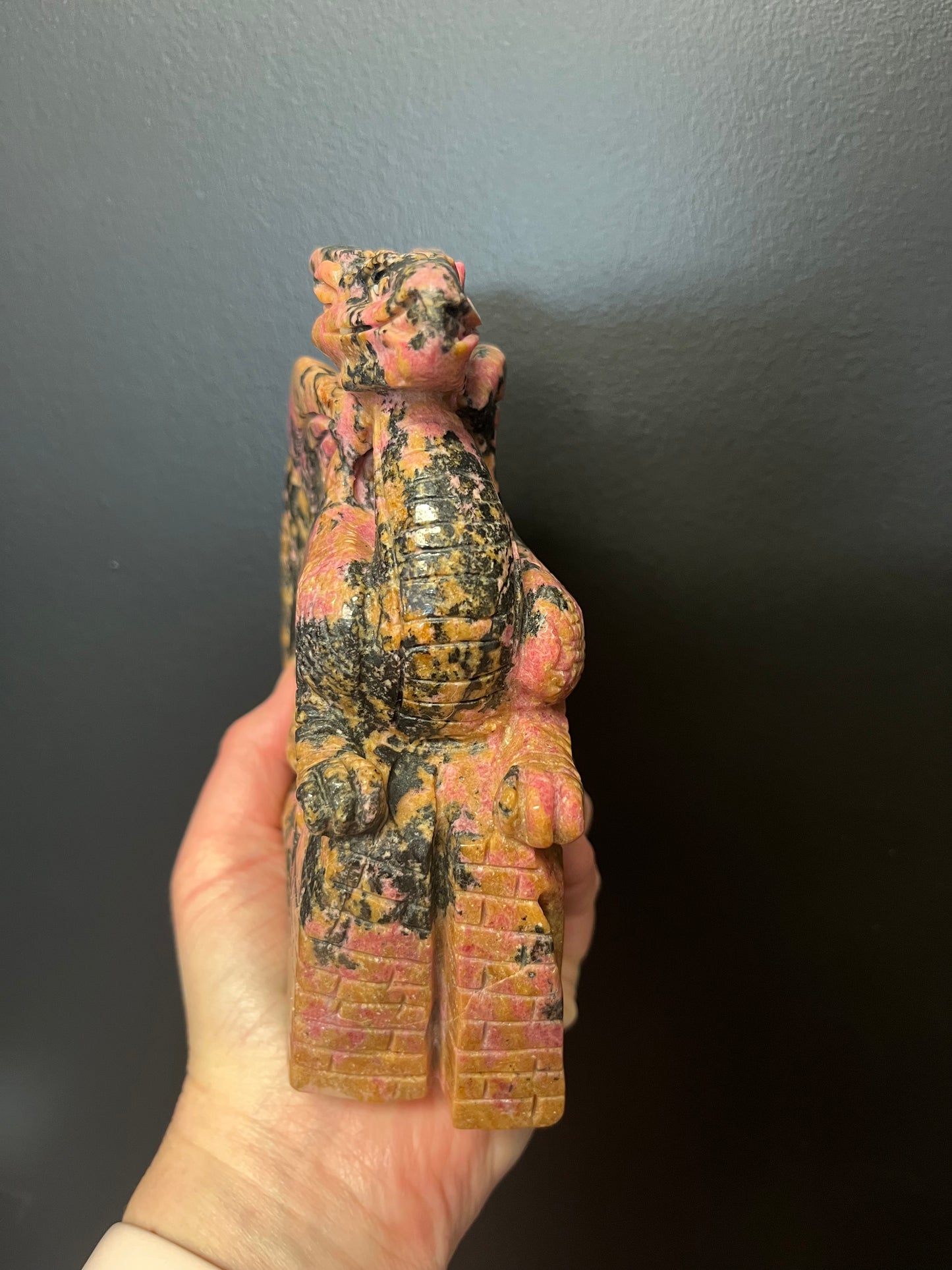 Rhodonite Dragon (1843g)