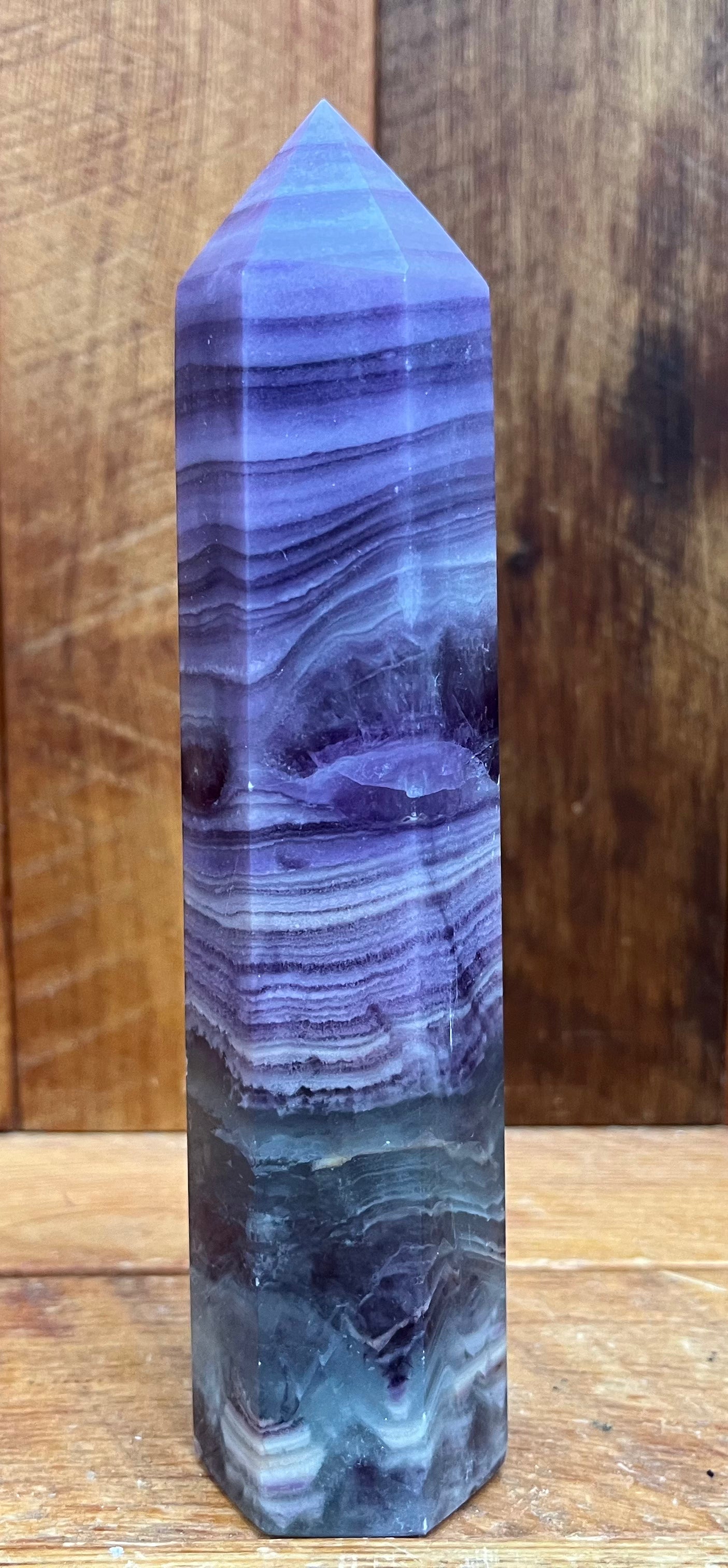 Silky Fluorite Tower (395g)