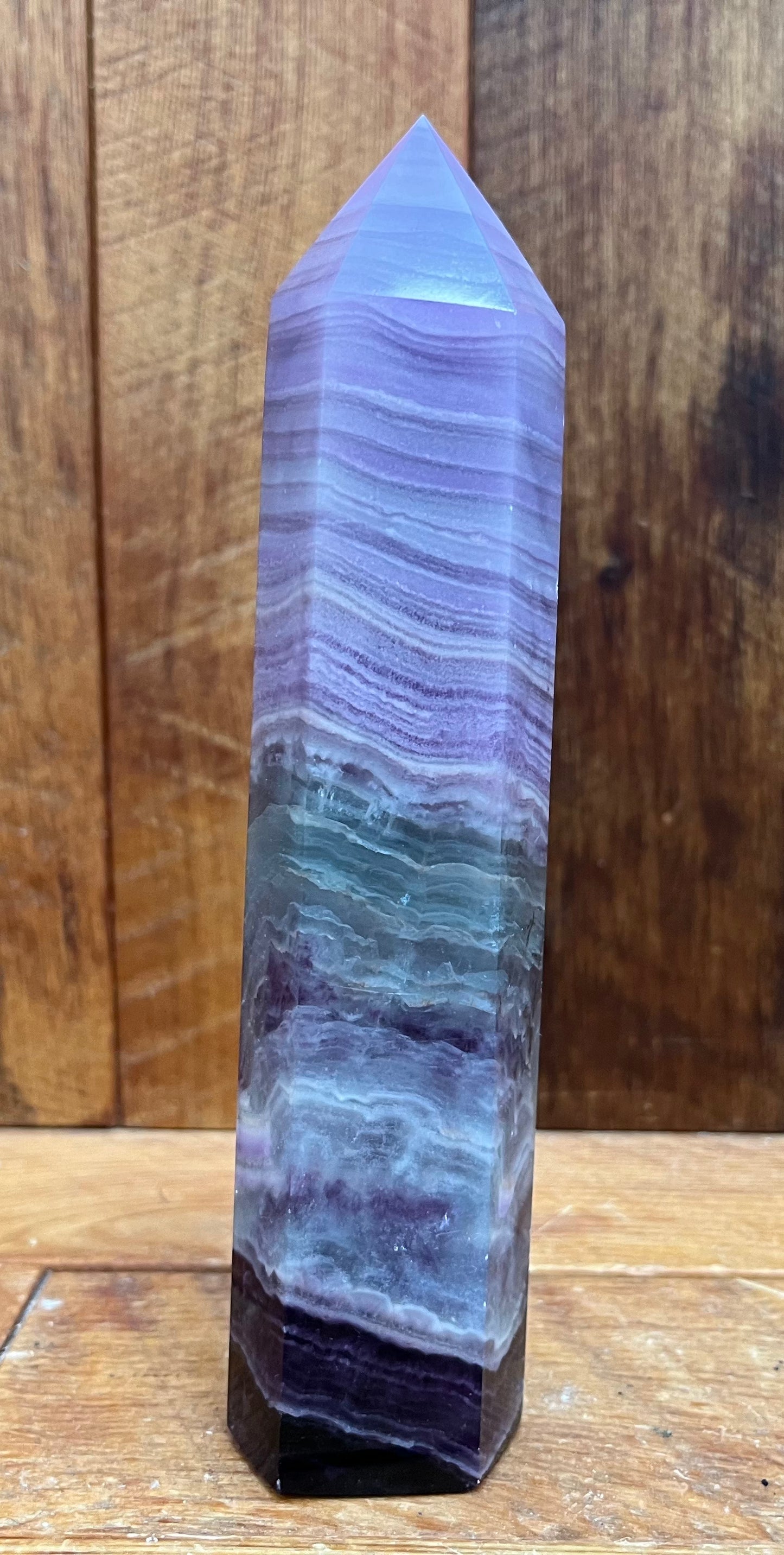 Silky Fluorite Tower (422g)