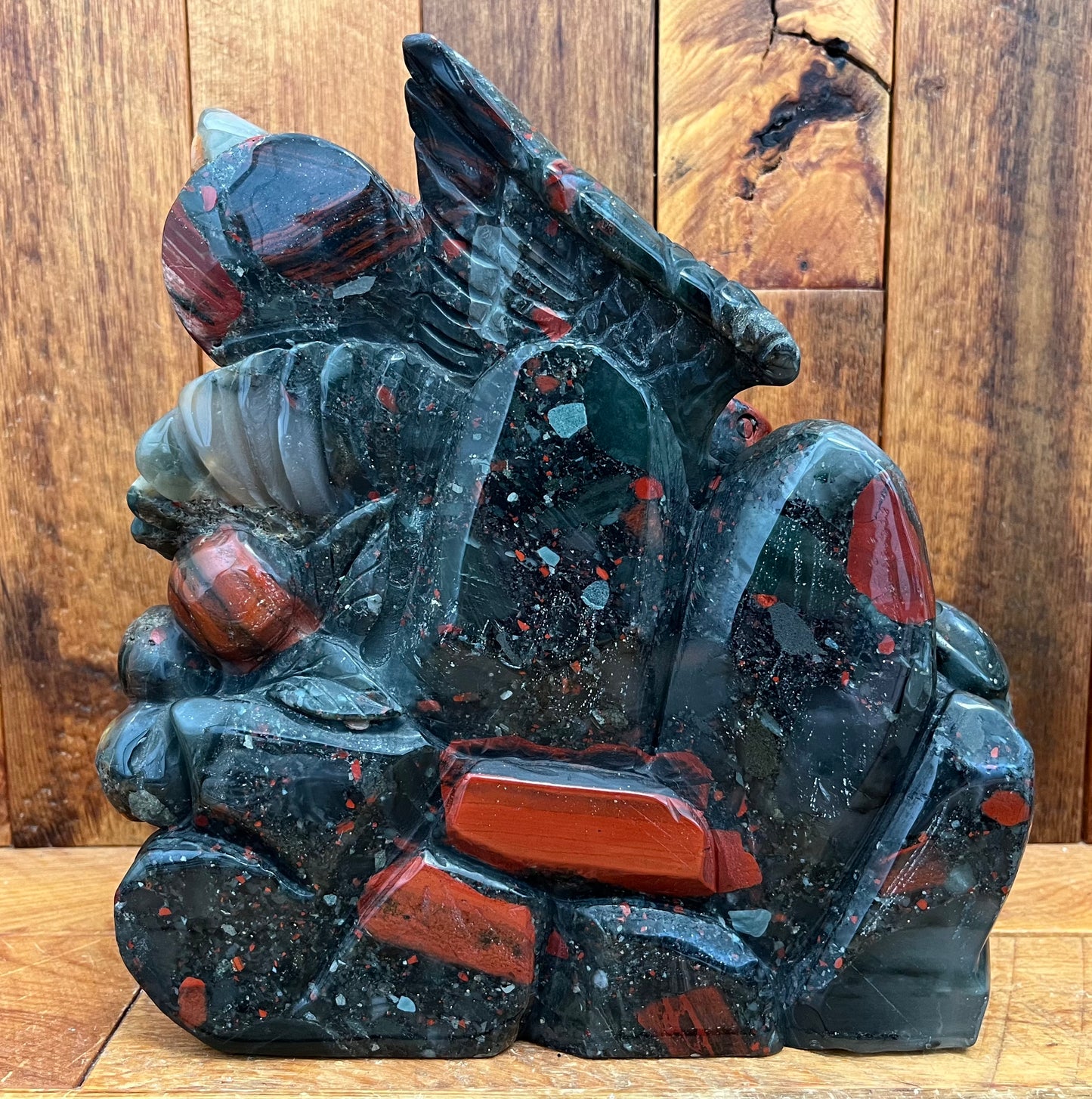 African Bloodstone Eagle (2743g)