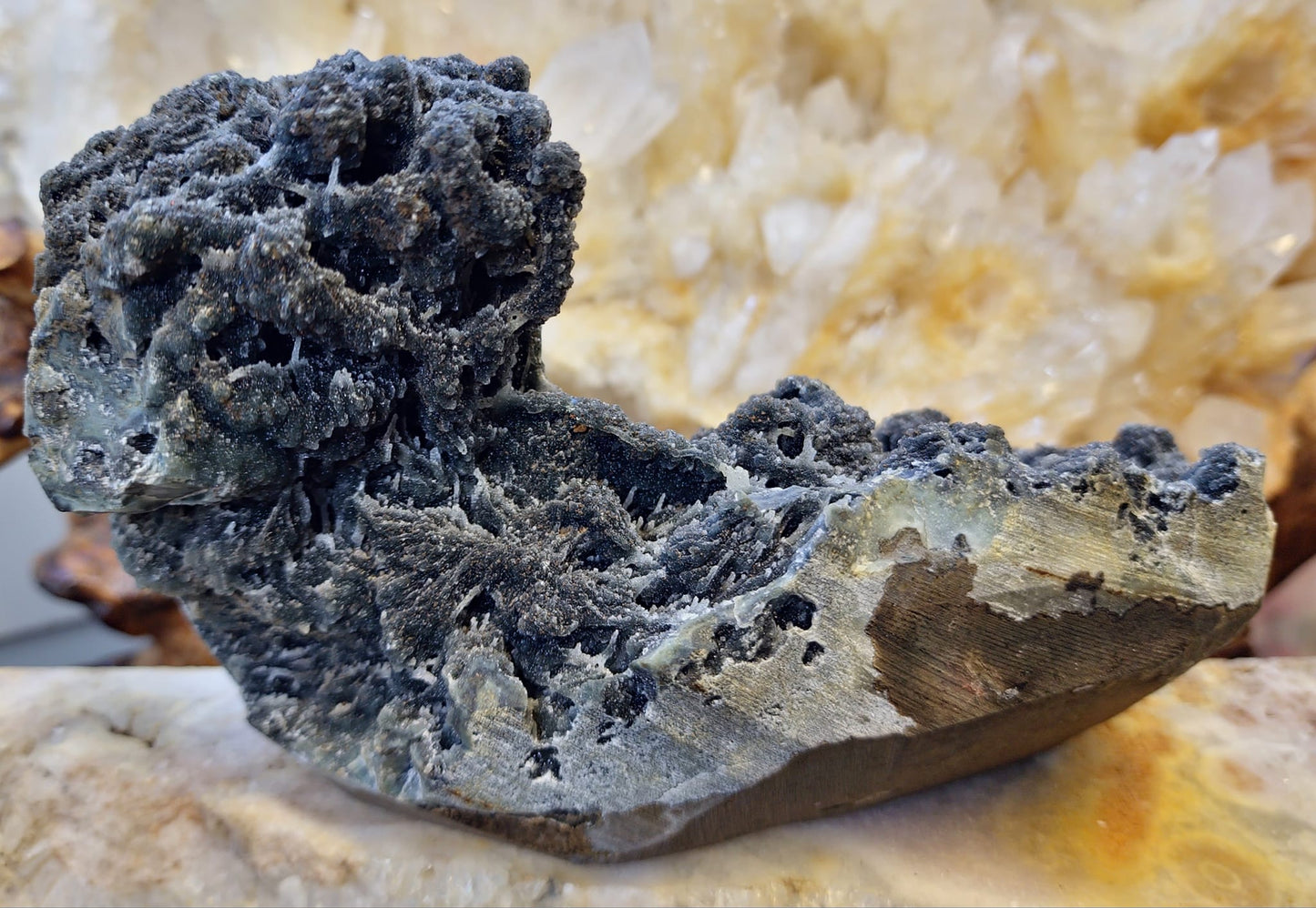 Black Amethyst Cluster (1496g)