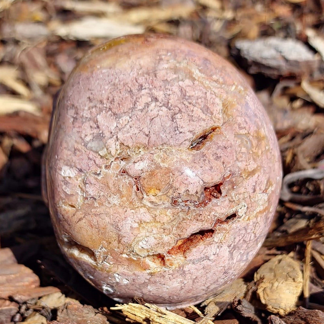 Pink Agate Skull (1039g)