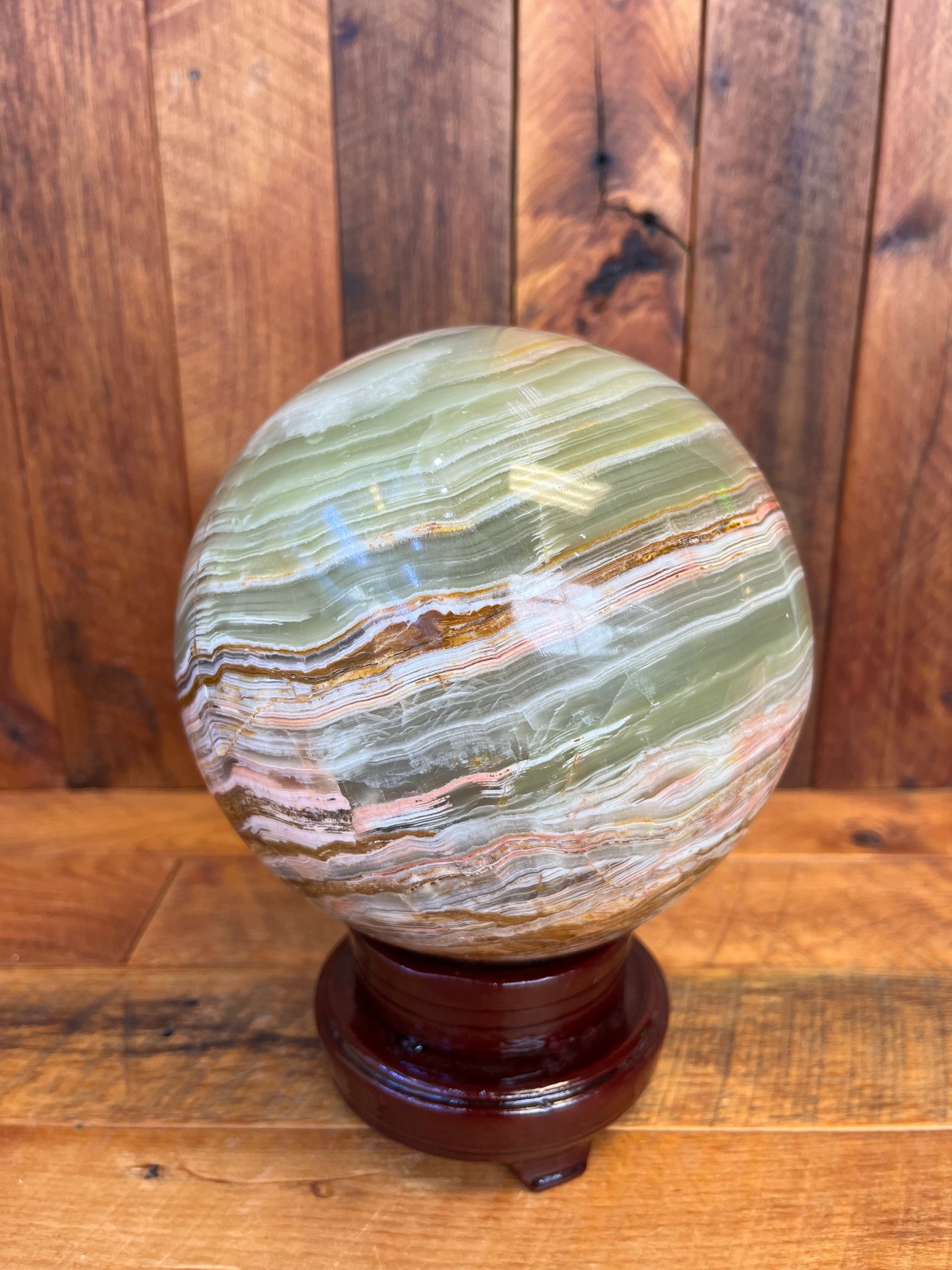 Banded Calcite Sphere