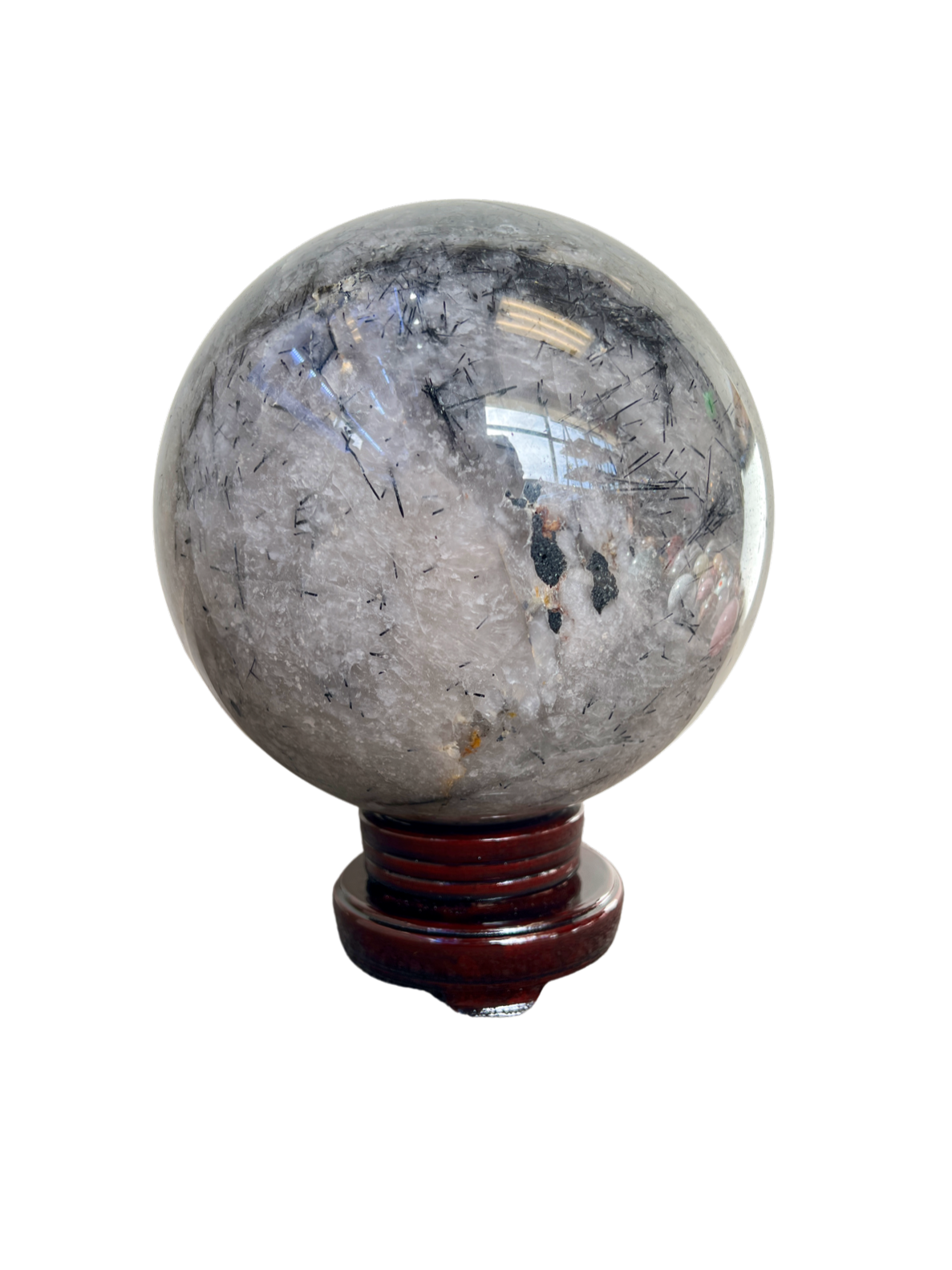 Black Rutilated Quartz Sphere (15kg)