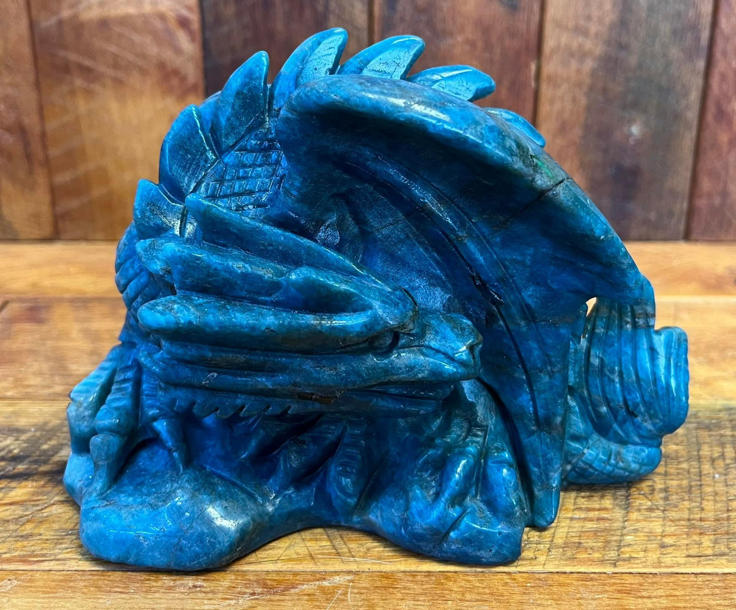 Blue Apatite Dragon (1103g)