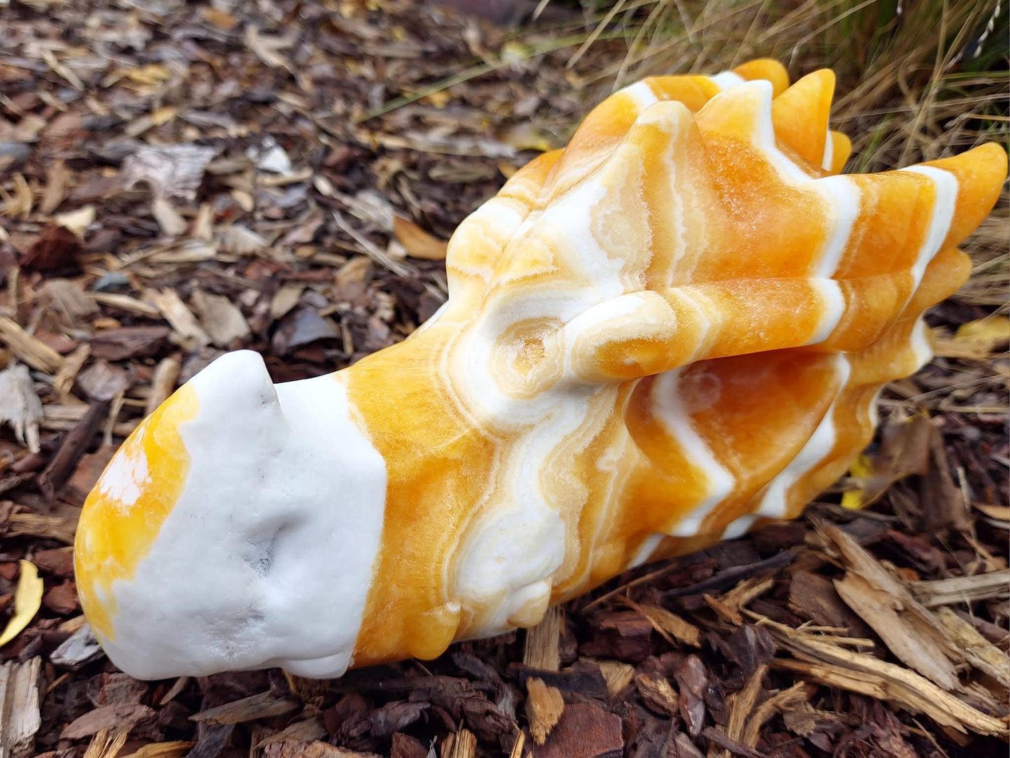 Orange Calcite Dragon Head (5.1kgs)