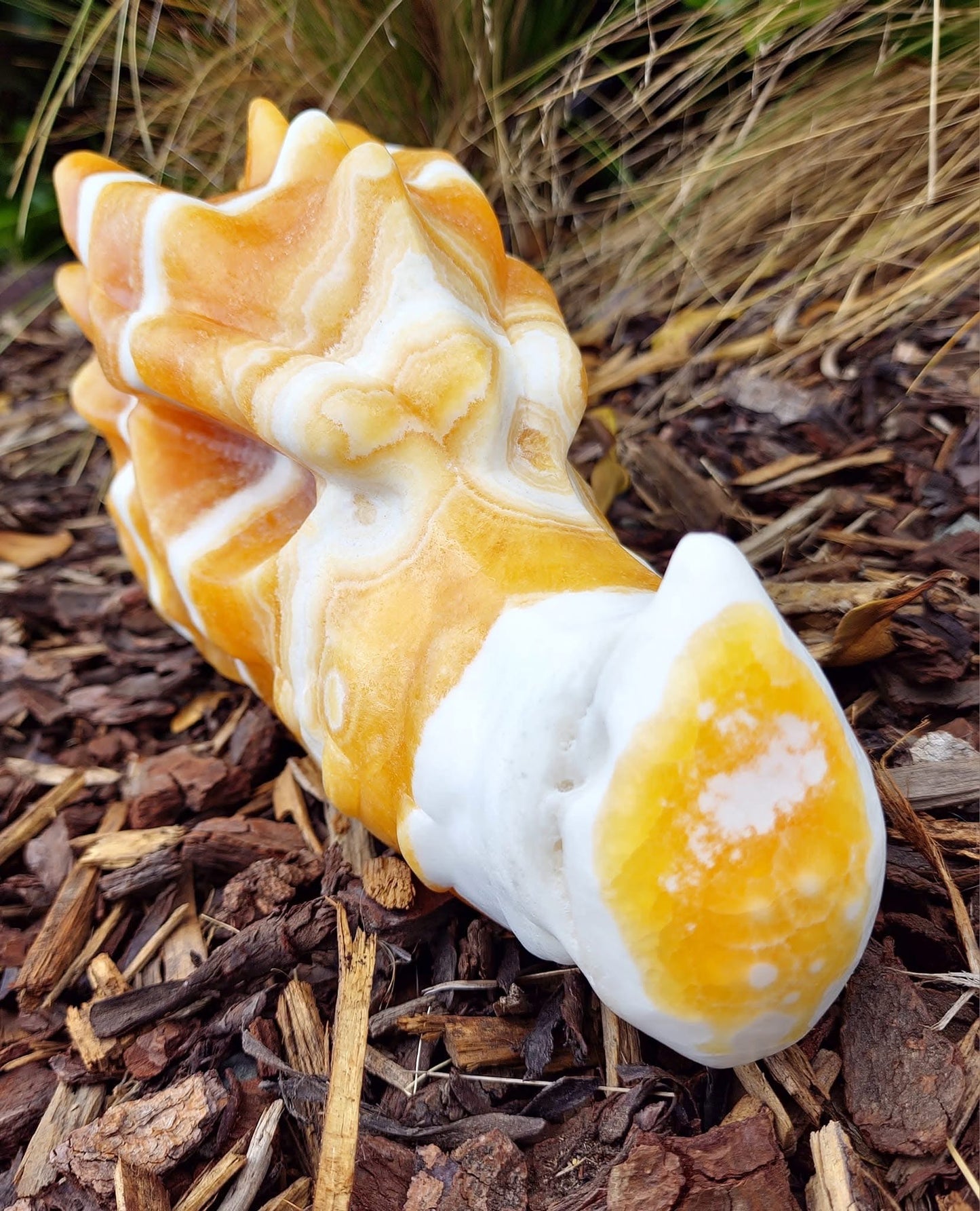 Orange Calcite Dragon Head (5.1kgs)