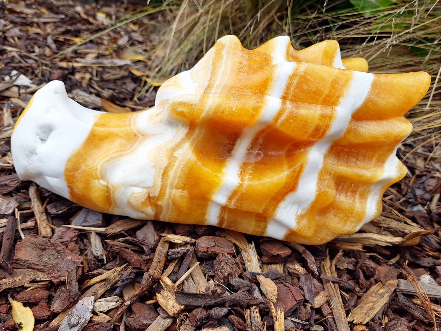 Orange Calcite Dragon Head (5.1kgs)