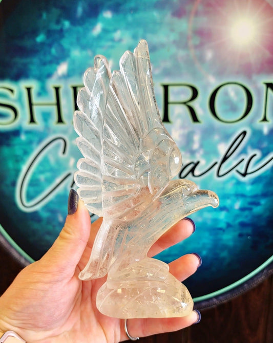 Clear Quartz Eagle (424g)