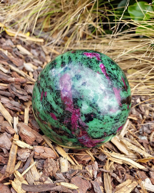 Ruby Zoisite Sphere (3464g)