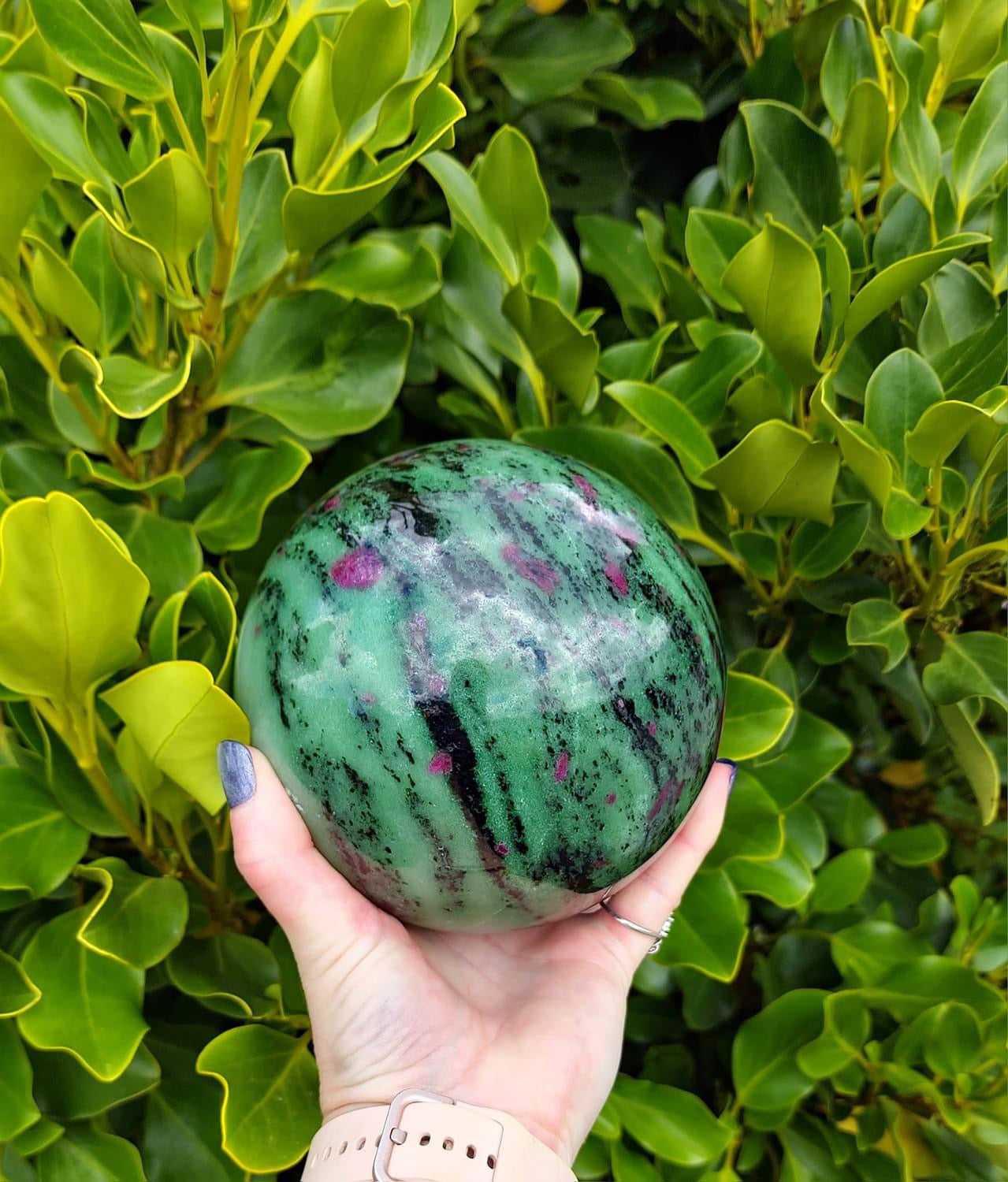 Ruby Zoisite Sphere (3464g)