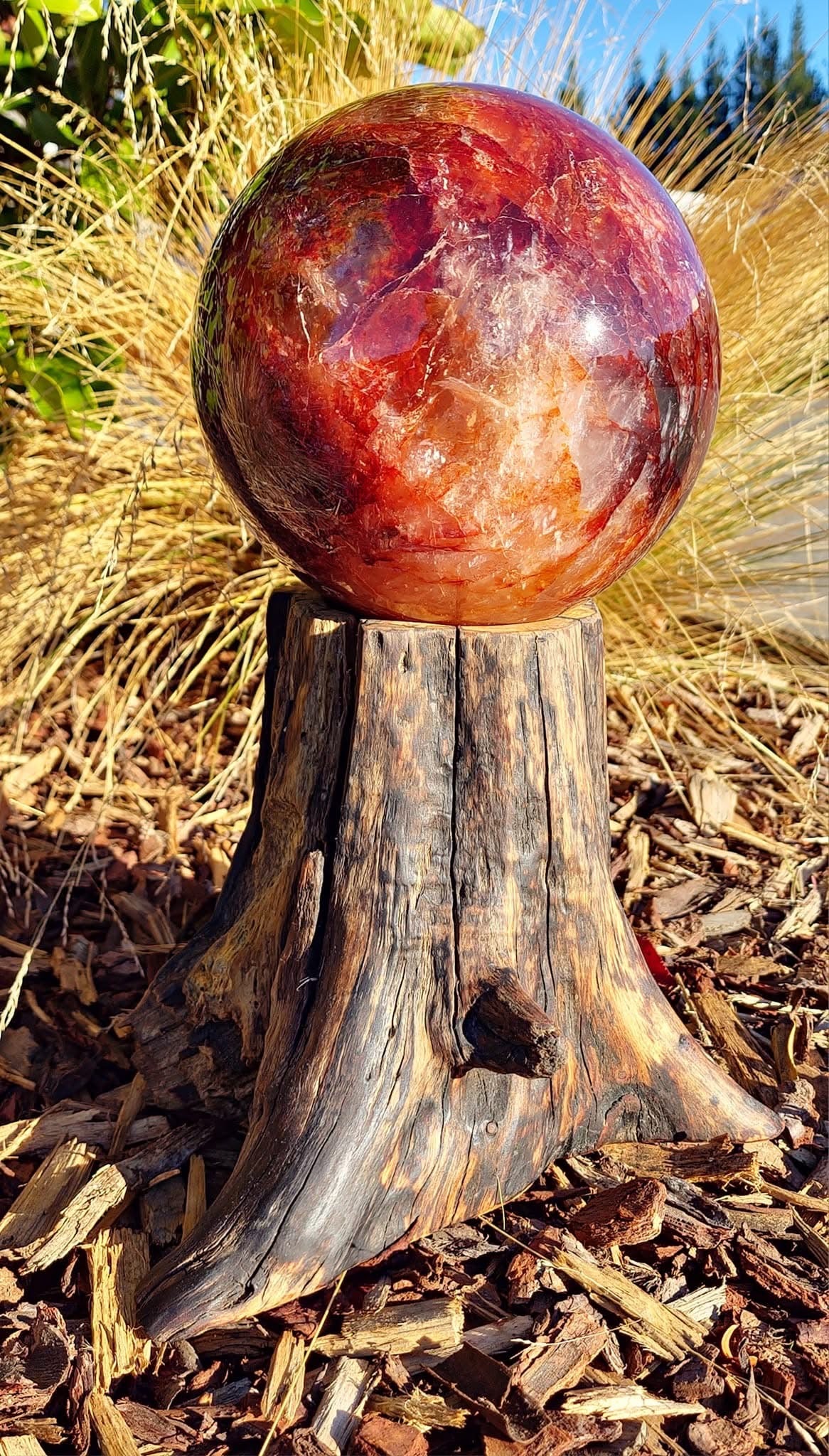 Fire Quartz Sphere (7558g)