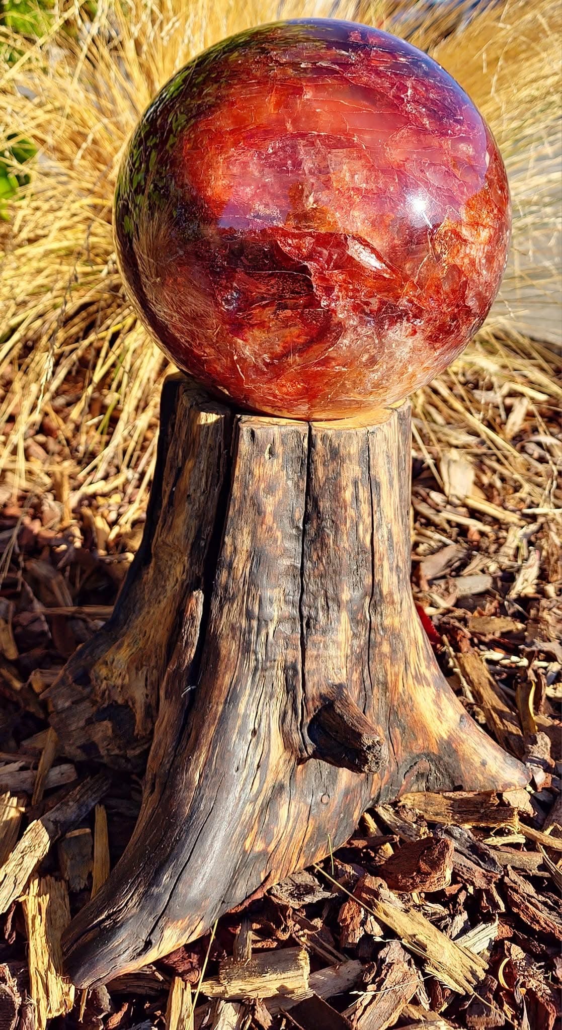 Fire Quartz Sphere (7558g)