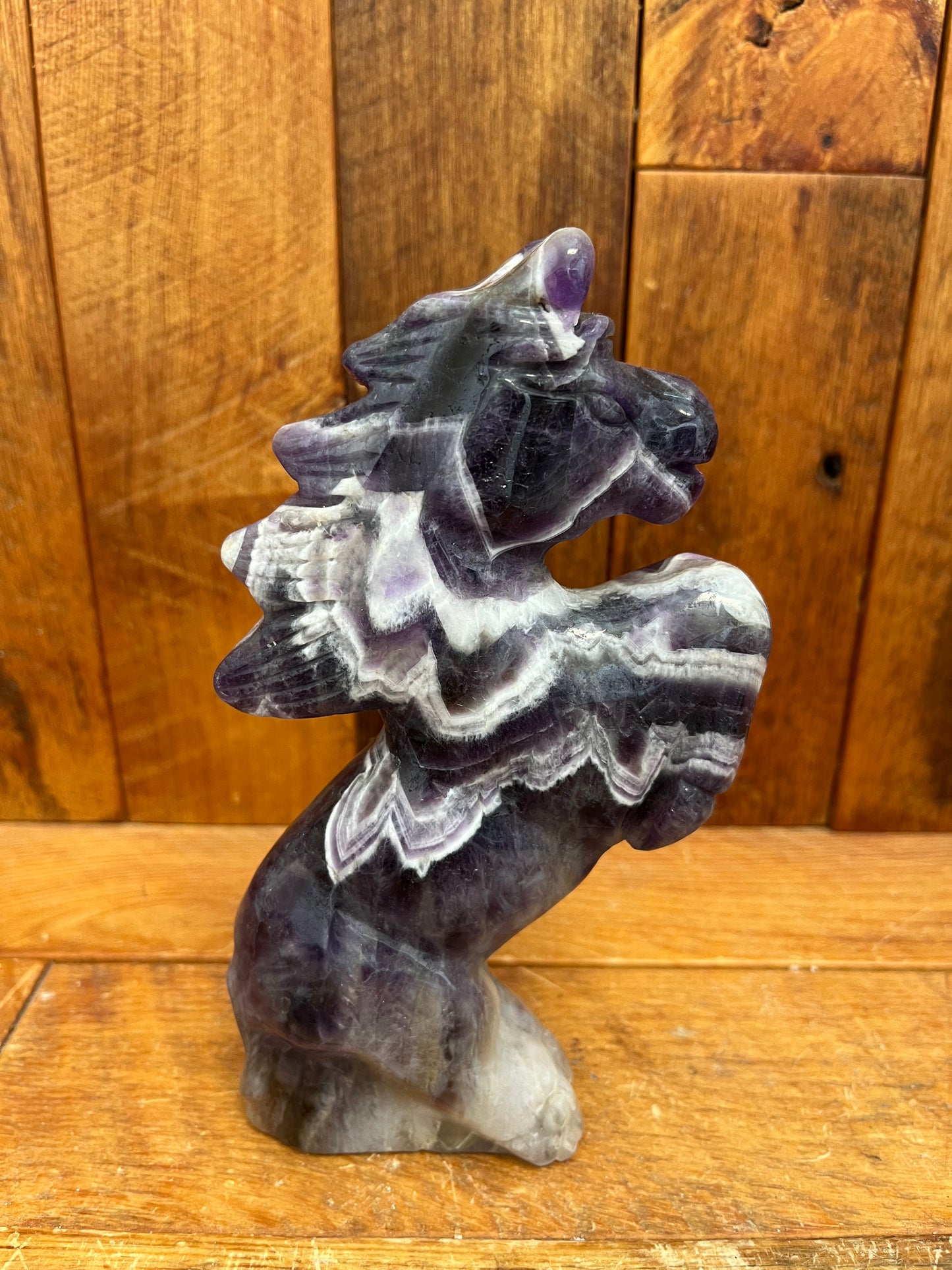 Dream Amethyst Horse (519g)