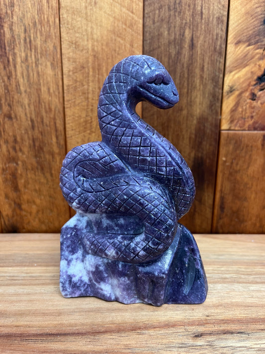 Lepidolite Snake (706g)