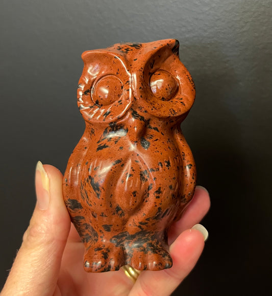Mahogany Obsidian Owl (297g)