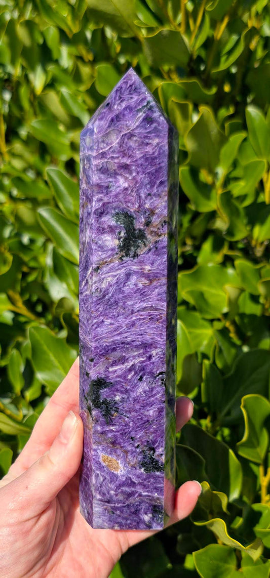 Russian Charoite Tower (715g)