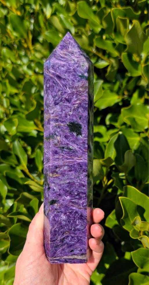Russian Charoite Tower (715g)