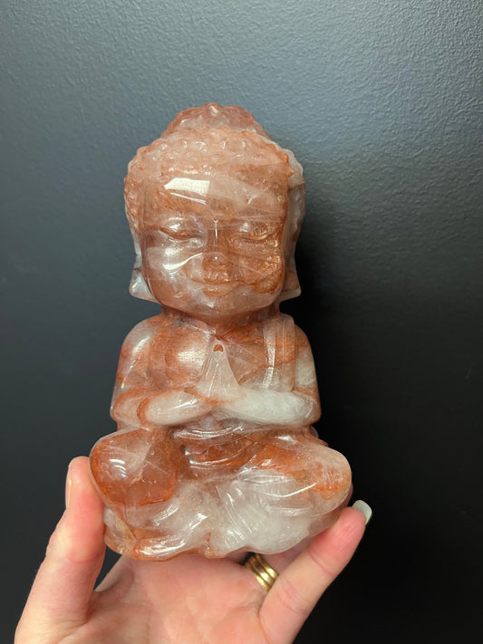Fire Quartz Buddha (1017g)