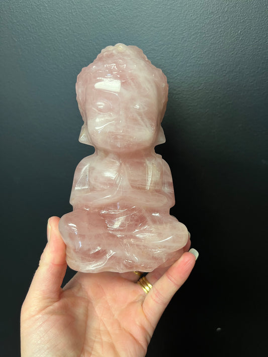 Rose Quartz Buddha (991g)