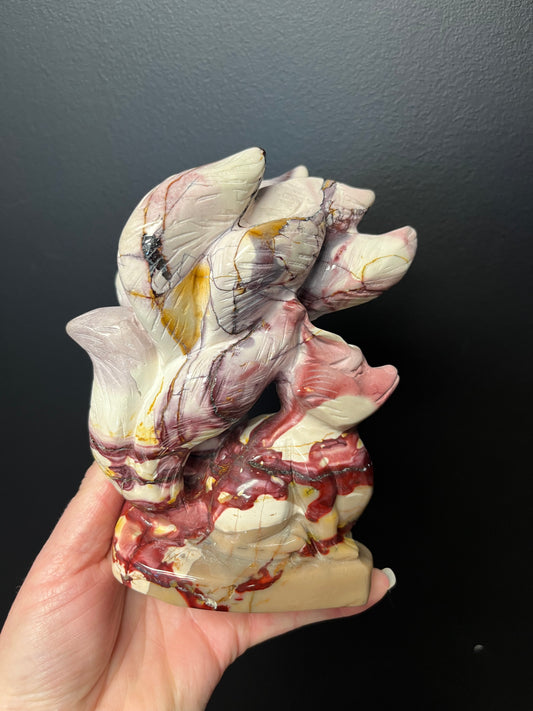 Mookaite Nine Tail Fox (964g)