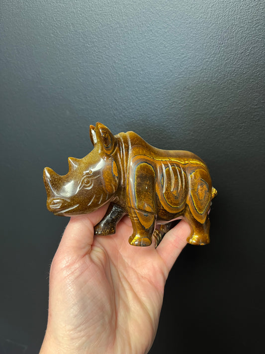 Tigers Eye Rhinoceros (398g)