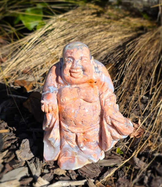 Pink Agate Buddha (1597g)