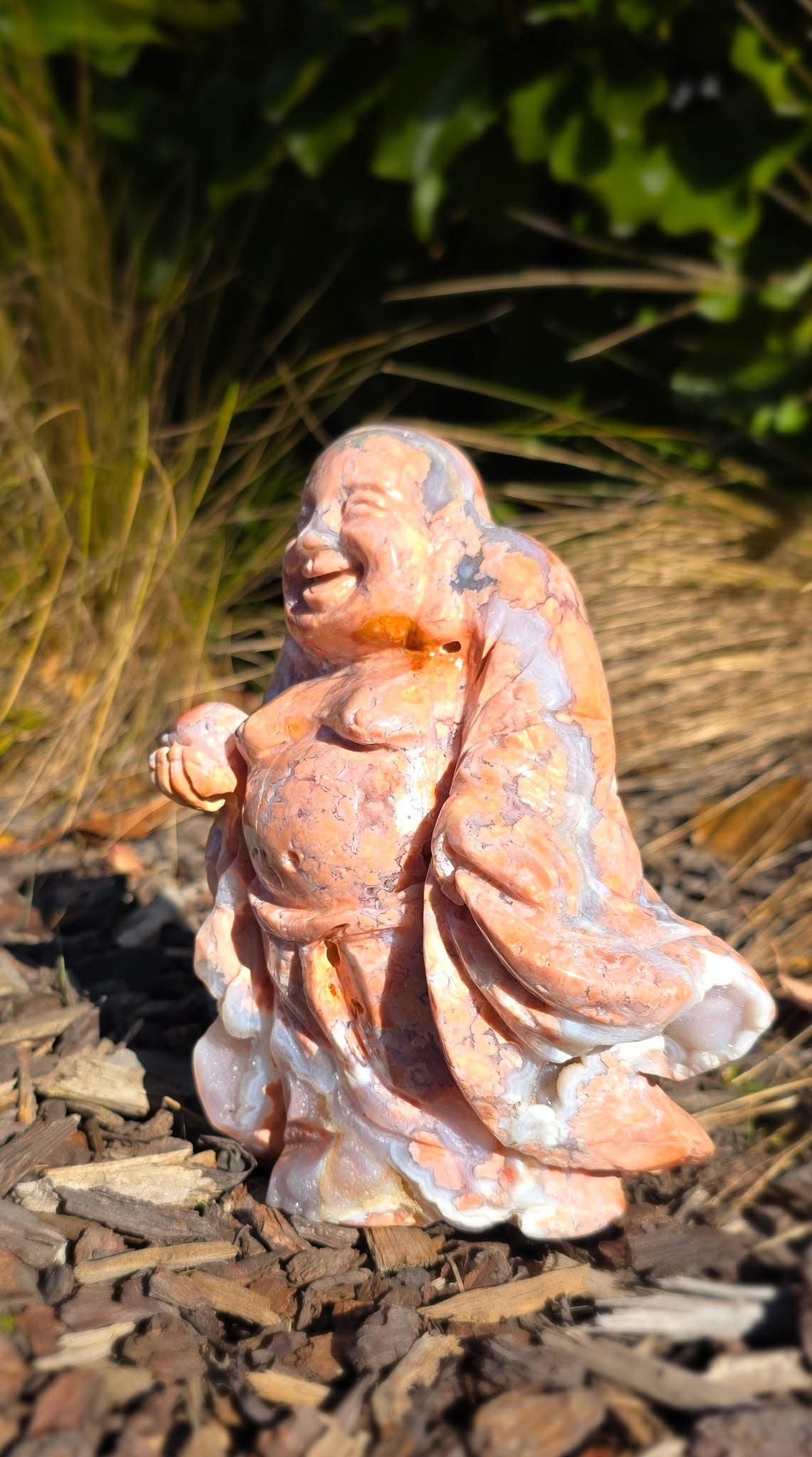 Pink Agate Buddha (1597g)