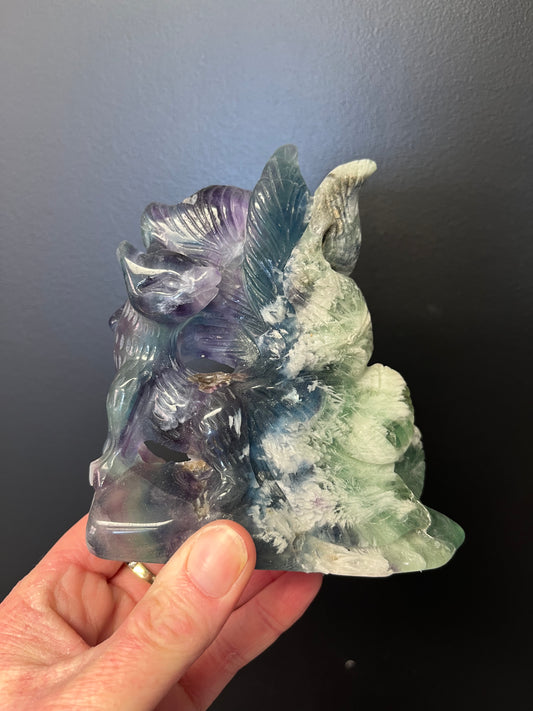 Fluorite Nine Tail Fox (525g)