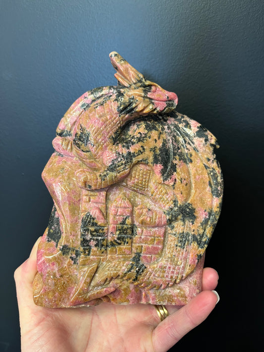 Rhodonite Dragon (1425g)