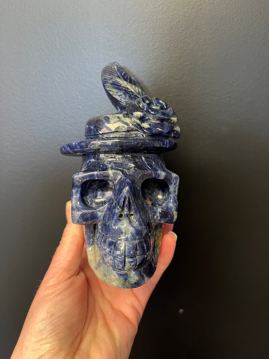 Sodalite Skull (975g)