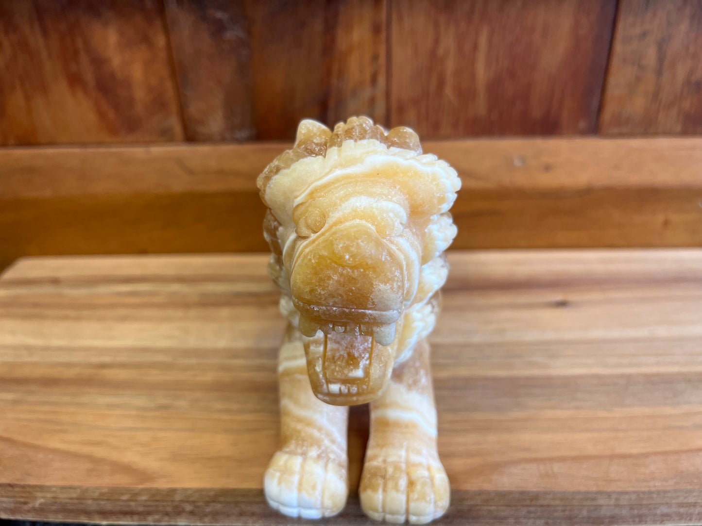 Orange Calcite Lion (1205g)