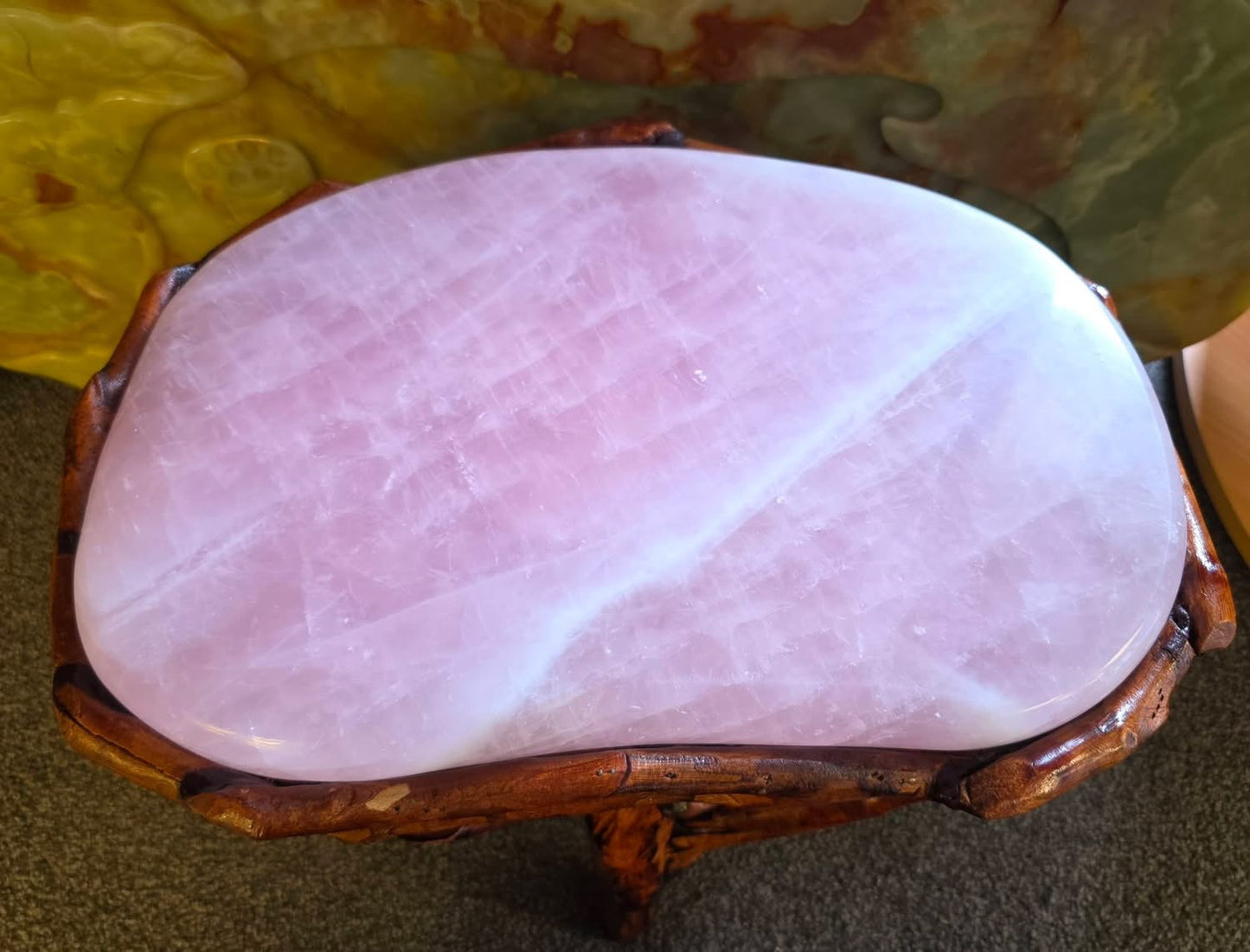 Rose Quartz Stool (11803g)